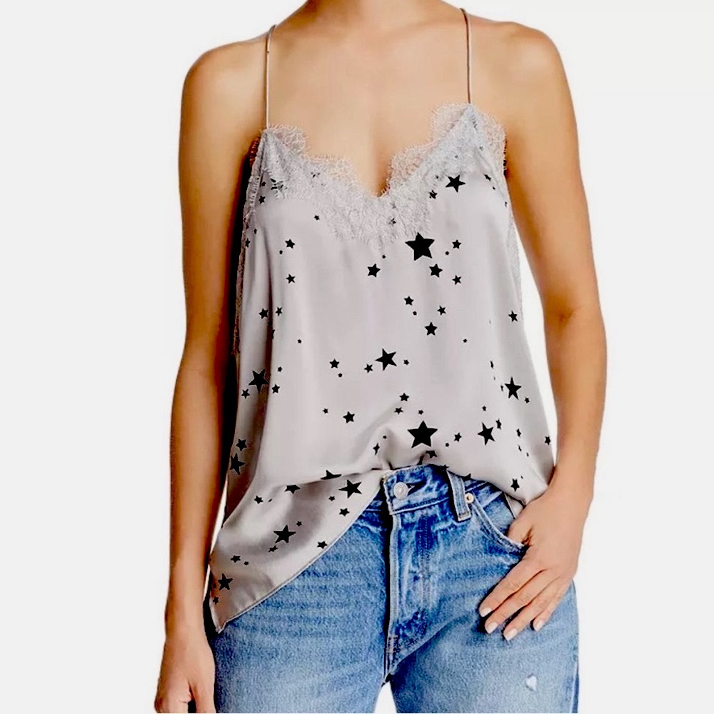 Cami NYC The Star Silk Racerback Camisole Top, size S
